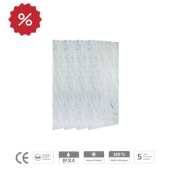 4er Set 800 Watt Carrara Natursteinheizung